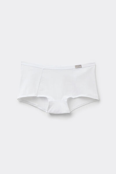 Side view of Intimissimi Bavlněné Nohavičkové Kalhotky Žena Bílá Velikost 3
