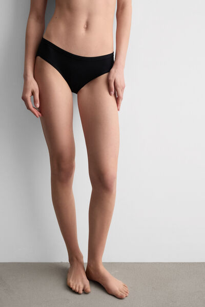Side view of Intimissimi Kalhotky z Bavlny Ultralight Žena Černá Velikost 4