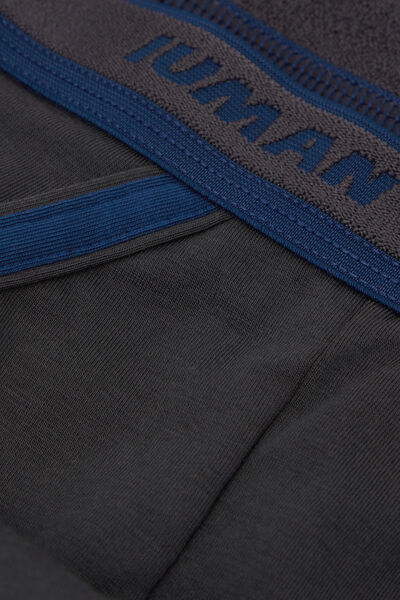 Side view of Intimissimi Pánské Slipy z Bavlny Superior s Logem Člověk Tmave Šedá Velikost 3