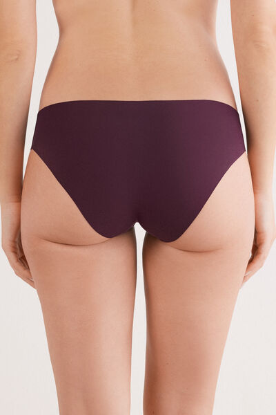 Side view of Intimissimi Bezešvé Bavlněné Kalhotky Žena Červená/bordó Velikost 2
