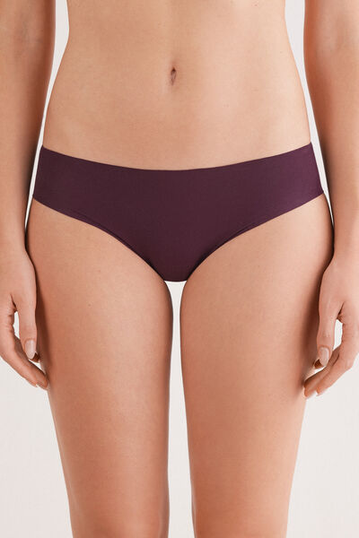 Side view of Intimissimi Bezešvé Bavlněné Kalhotky Žena Červená/bordó Velikost 2