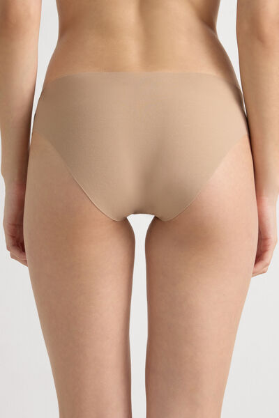 Side view of Intimissimi Bezešvé Bavlněné Kalhotky Žena Přírodní Velikost 3