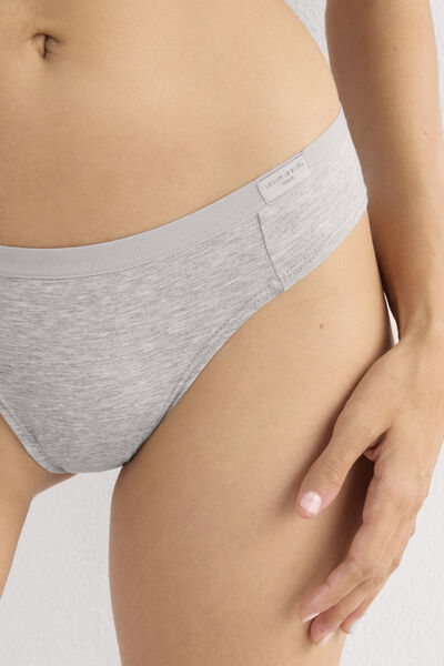 Side view of Intimissimi Bavlněné Kalhotky Žena Šedá Velikost 4