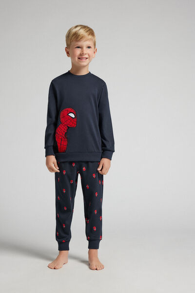 Intimissimi Chlapecké Dlouhé Bavlněné Pyžamo Marvel Spider-Man Chlapec Modrál-khuil Velikost 8-9-image-PLB576M 800 8-9