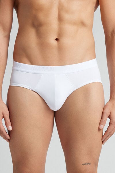 Side view of Intimissimi Mikrovláknové Slipy s Logem Člověk Bílá Velikost 5