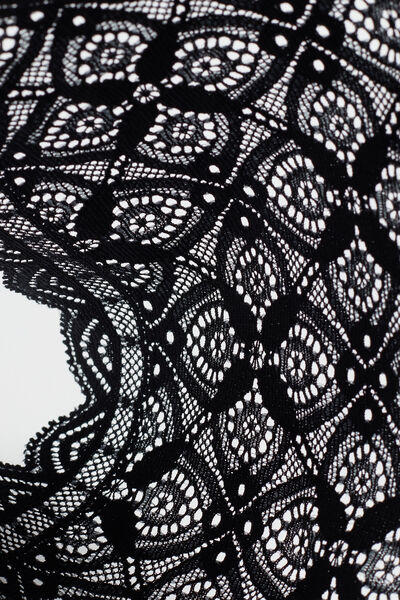 Side view of Intimissimi Kalhotky z Hedvábí a Krajky Žena Černá Velikost 4