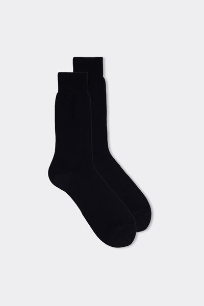 Intimissimi Hladké Ponožky ze Skotské Bavlny Člověk Modrál-khuil Velikost 40-41-image-IS0005 016 40-41