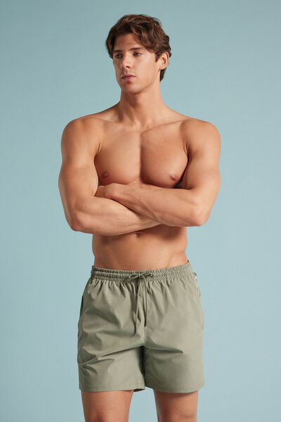 Intimissimi Jednobarevné Plavkové Boxerky Střední Délka Člověk Zelená Velikost L-image-MB0226P 180KL