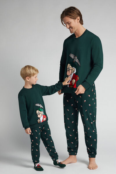 Intimissimi Dlouhé Pyžamo ©Disney Rejpal Člověk Zelená Velikost XXL-image-PLU109N 132JXXL