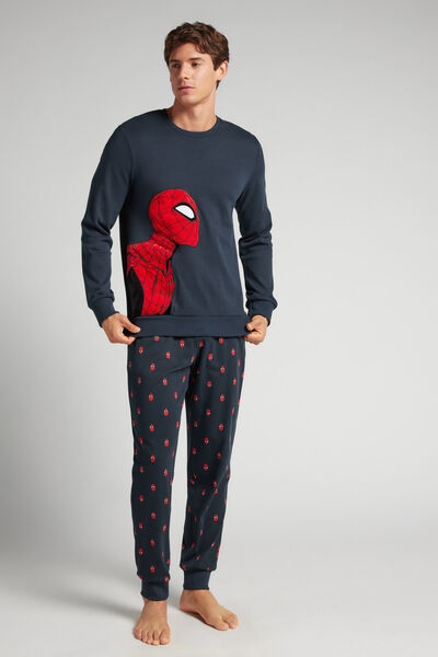 Intimissimi Dlouhé Bavlněné Pyžamo Marvel Spider-Man Člověk Modrál-khuil Velikost M-image-PLU576M 800 M