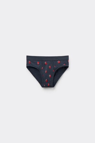 Intimissimi Chlapecké Slipy z Bavlny Superior s Potiskem Spider-Man Chlapec Modrál-khuil Velikost 6-7