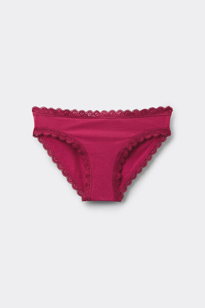 Side view of Intimissimi Kalhotky z Bavlny a Krajky Žena Růžová Velikost 2