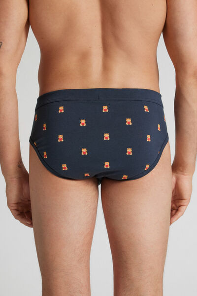 Side view of Intimissimi Slipy z Bavlny Superior s Plyšákem Be Mine Člověk Modrál-khuil Velikost 3