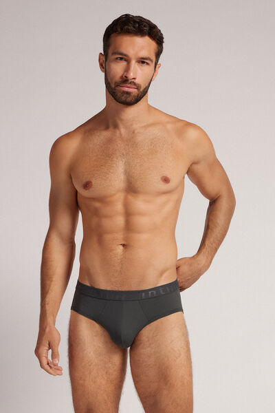 Intimissimi Mikrovláknové Slipy s Logem Člověk Šedá Velikost 3-image-SIU08A 47123