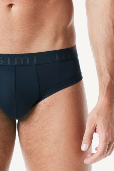 Side view of Intimissimi Mikrovláknové Slipy s Logem Člověk Modrál-khuil Velikost 6