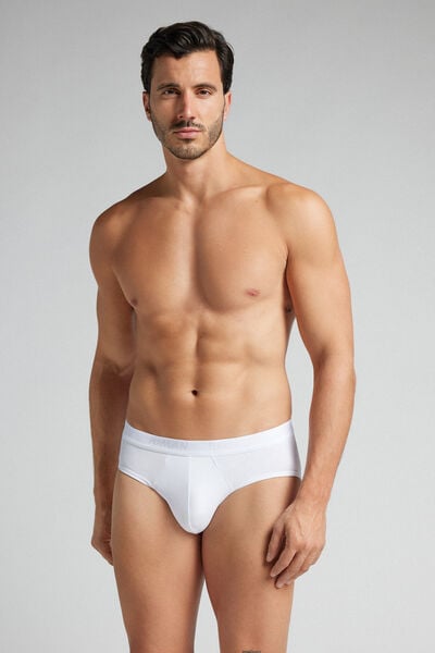 Intimissimi Mikrovláknové Slipy s Logem Člověk Bílá Velikost 3-image-SIU08I 001 3
