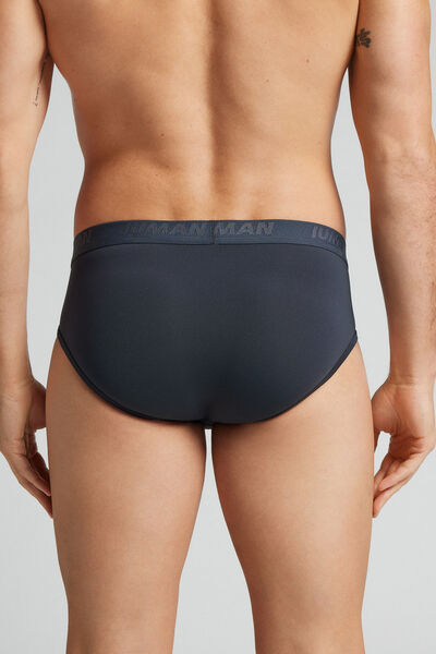 Side view of Intimissimi Mikrovláknové Slipy s Logem Člověk Modrál-khuil Velikost 7
