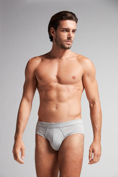 Intimissimi Slipy z Bavlny Light &amp; Fresh Člověk Šedá Velikost 3-image-SIU12F 031 3