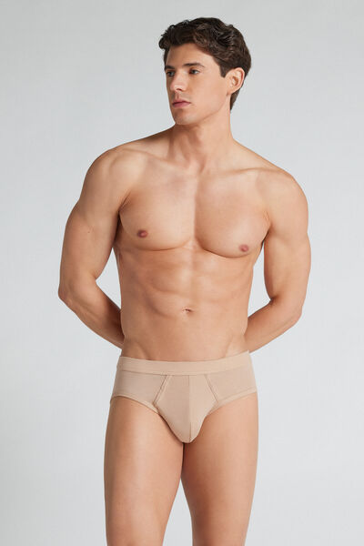 Intimissimi Slipy z Bavlny Light &amp; Fresh Člověk Přírodní Velikost 3-image-SIU12F 713J3