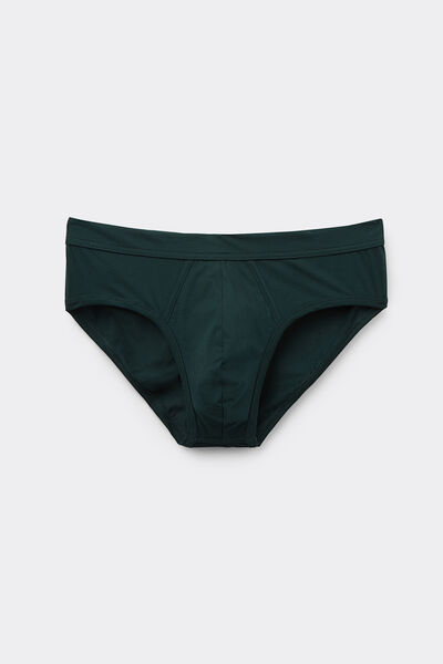 Side view of Intimissimi Slipy z mercerované bavlny filo Premium Člověk Zelená Velikost 4