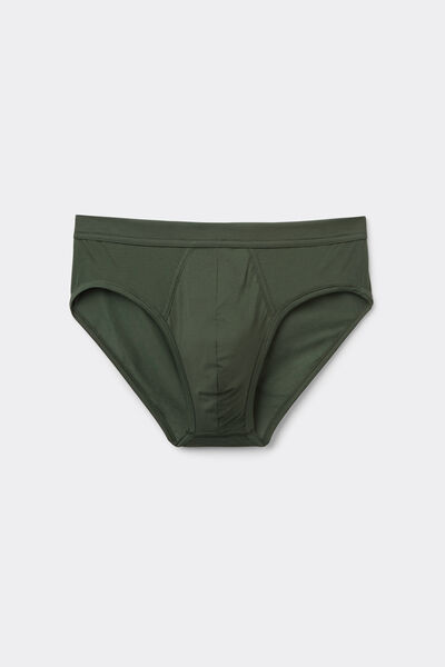 Side view of Intimissimi Slipy z mercerované bavlny filo Premium Člověk Zelená Velikost 7