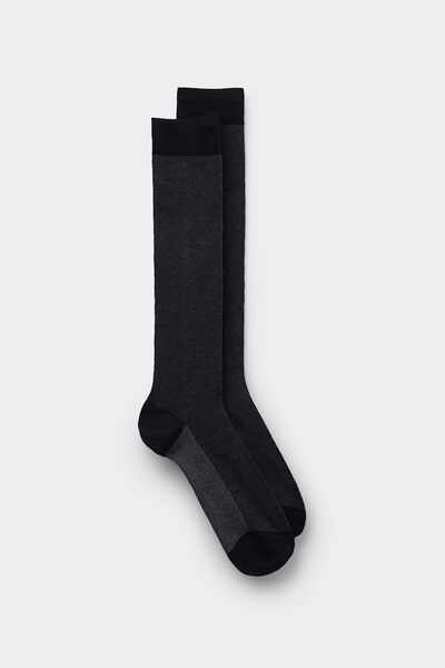 Intimissimi Dlouhé Ponožky z Bavlny Soft Cotton Člověk Modrál-khuil Velikost 40-41-image-IL0620 023K40-41