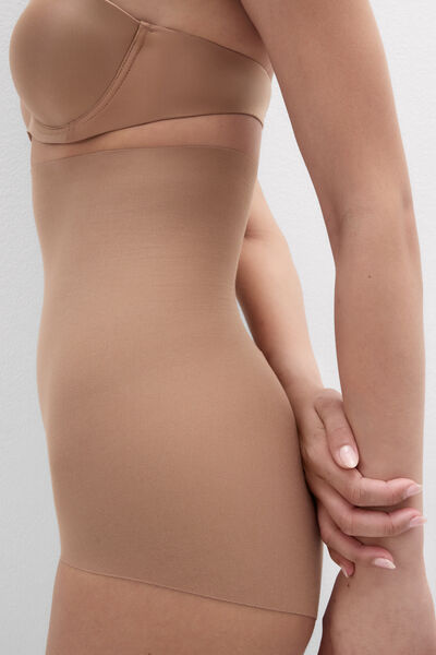 Side view of Intimissimi Bavlněné Francouzské Kalhotky s Vysokým Pasem Light Shaping Žena Přírodní Velikost 4