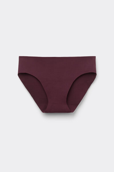 Side view of Intimissimi Bezešvé Bavlněné Kalhotky Žena Červená/bordó Velikost 4