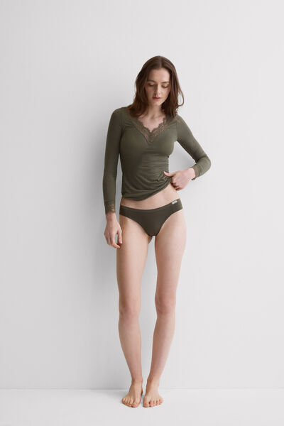 Intimissimi Bavlněné Kalhotky Žena Zelená Velikost 2-image-SID65A 660J2