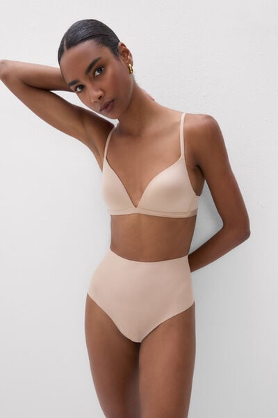 Intimissimi Bavlněné Francouzské Kalhotky ve Stylu Brazilek s Vysokým Pasem Light Shaping Žena Přírodní Velikost 2-image-SCD98B 044 2