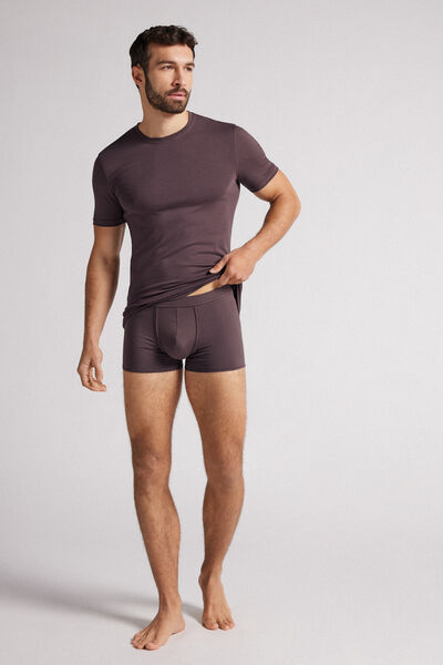 Intimissimi Boxerky z Bavlny Light &amp; Fresh Člověk Fialová Velikost 3-image-SBU12F 791J3