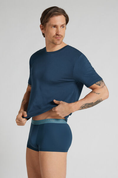 Intimissimi Boxerky z Mikrovlákna s Logem Člověk Modrál-khuil Velikost 3-image-SBU08I 168K3