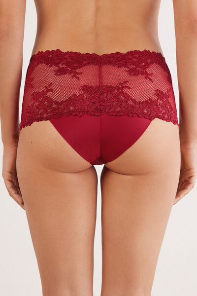 Side view of Intimissimi Francouzské Kalhotky ve Stylu Brazilek Pretty Flowers Žena Červená Velikost 6