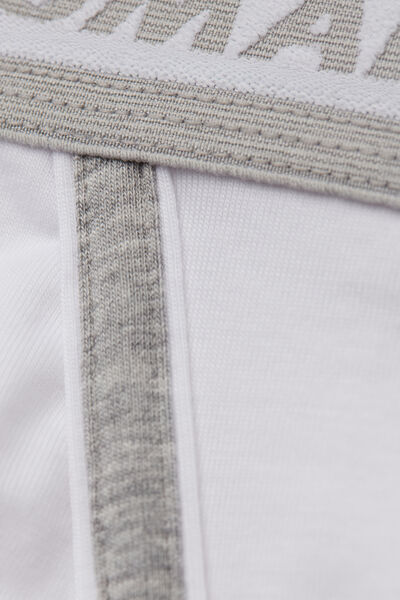 Side view of Intimissimi Pánské Slipy z Bavlny Superior s Logem Člověk Bílá Velikost 4
