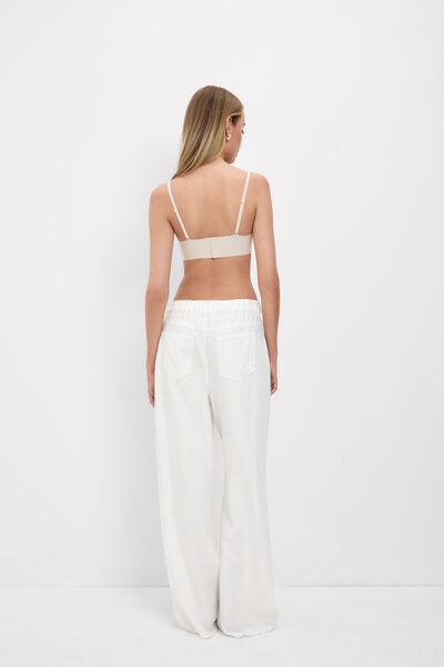 Side view of Intimissimi Podprsenkový Top Laila z Mikrovlákna Žena Přírodní Velikost XS