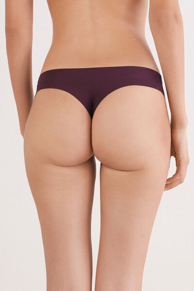 Side view of Intimissimi Bezešvé Bavlněné Brazilky Žena Červená/bordó Velikost 4