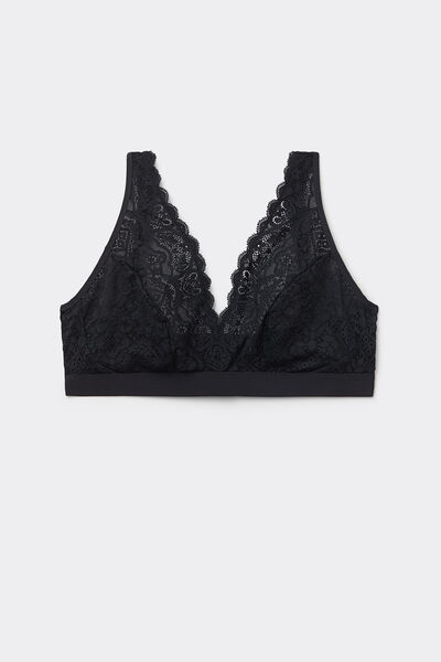 Side view of Intimissimi Krajková Trojúhelníková Podprsenka Lara Žena Černá Velikost 7B