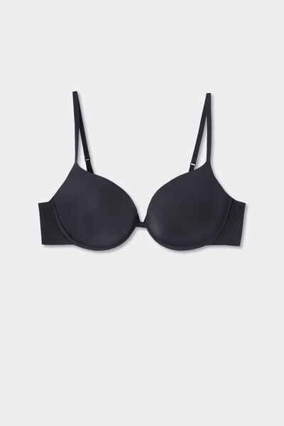 Side view of Intimissimi Push-up Podprsenka Bellissima z Mikrovlákna Ultralight Žena Černá Velikost 4C