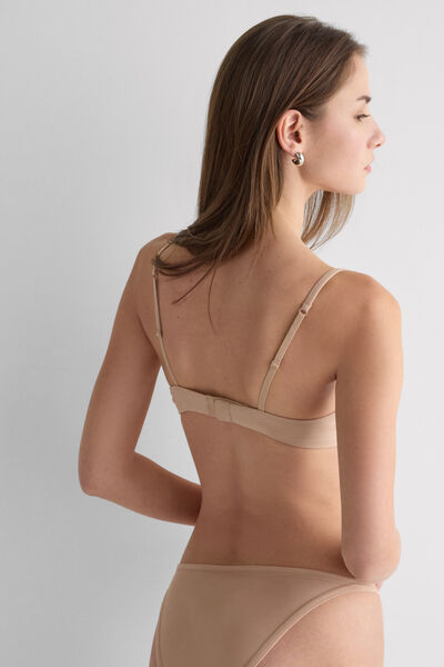 Side view of Intimissimi Push-Up Podprsenka Bellissima z Bavlny Ultralight Žena Přírodní Velikost 1B
