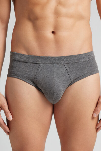 Side view of Intimissimi Slipy z Bavlny Superior Člověk Tmave Šedá Velikost 3