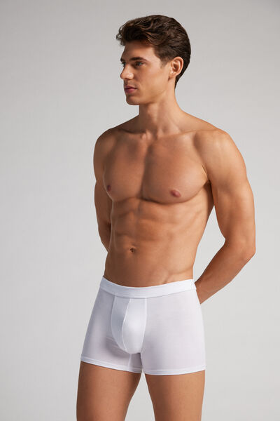 Intimissimi Bóxer en Soft Silk Hombre Blanco Tamaño 38
