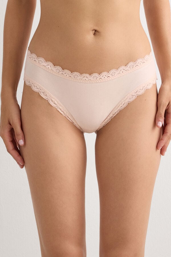 Panties de Algodón y Encaje