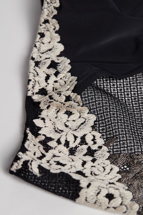 Slip in Pizzo Floreale Pretty Flowers