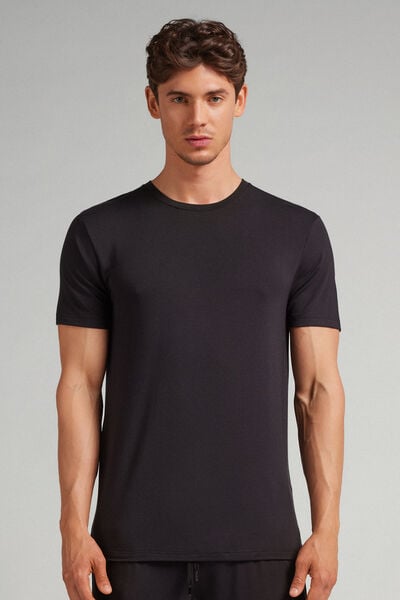 T-shirt en modal et soie