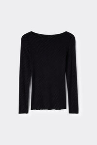 Zebra Top in Ultralight Modal with Cashmere