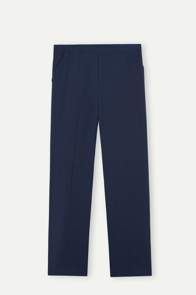 Straight-Leg Trousers with Pockets