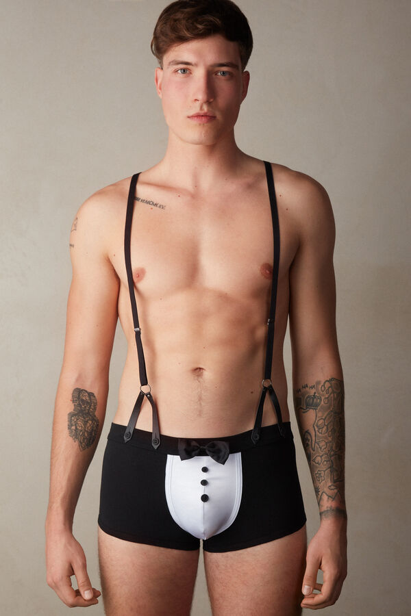 Stretch Supima® Cotton Boxers with Braces