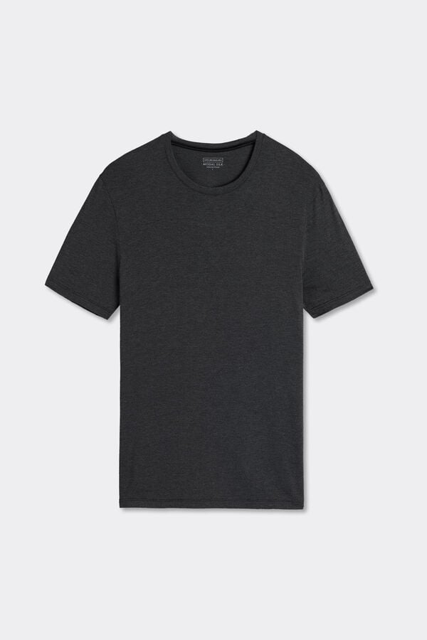 T-shirt en modal et soie