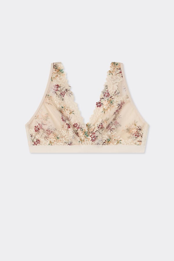 Soutien-gorge triangle Lara imprim&eacute; PRETTY FLOWERS