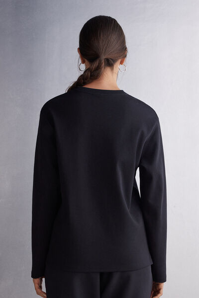 Long-Sleeved Cotton Top